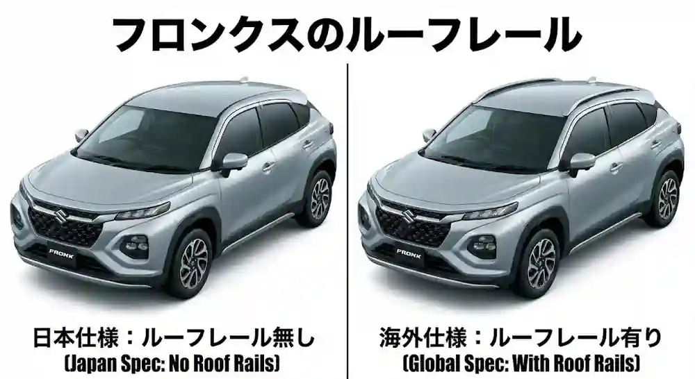 フロンクスのルーフレール