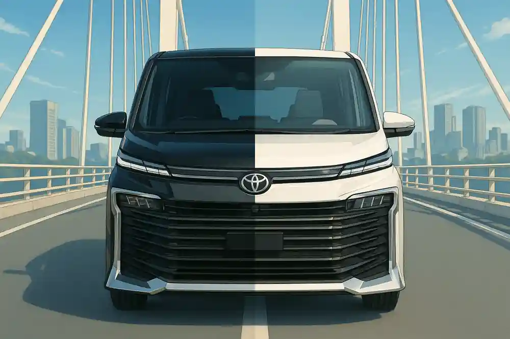 ヴォクシーの白と黒の比較：口コミ評判汚れ手入れ